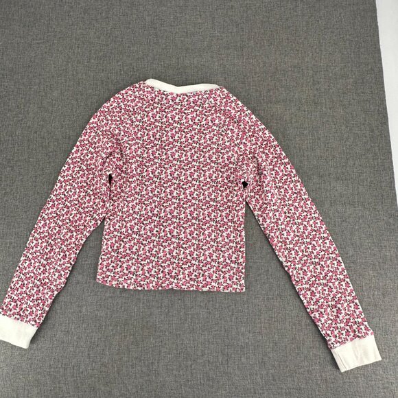 PacCares Comfy Thermal Top Long Sleeve‎ Pre-Owned Small Cotton Pink Ivory - Picture 10 of 14